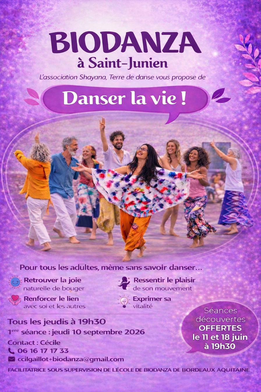 Séance de Biodanza à Saint-Junien